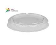 2000xPET Lids for 1oz & 2oz Sauce Cups - Disposable & Takeaway Clear Lids