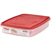 Rubbermaid Egg Keeper Food Storage Container, Clear/Red, 2 Pack Free Shipping!!!