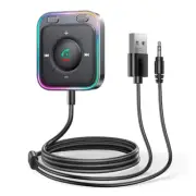 Bluetooth 5.3 Wireless Receiver Adapter Car Stereo Audio USB AUX TF Hands-Free (for: Volvo)