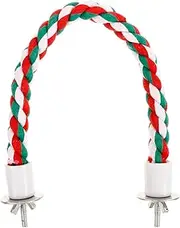 GANAZONO Cotton Rope Bird Perch Stand for Parrots Chew Resistant Climbing Rope Comfortable Perch for Birds Cage Accessory for Healthy Claws and