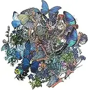 Aesthetic Fairy Journaling Scrapbook Stickers, 40pcs Waterproof Transparent PET Junk Journal Decals, Scrapbooking Supplies Kit for Laptop, Phone Case, Water Bottle DIY Decoration (Blue)