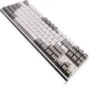 DURGOD Taurus K320 TKL Mechanical Gaming Keyboard - 87 Key - Cherry MX Silent Red - Double Shot PBT - NKRO - USB Type C, White, ANSI