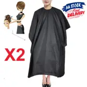 2Pcs Hair Cutting Hairdresser Apron Barber Cloth Hairdressing Salon Cape Gown