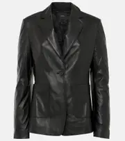 [Joseph] Joseph Leather blazer AU 6 black