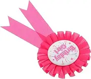Toyvian Happy Birthday Award Badge Pin Decorative Rosette Button Pin for Birthday Parties Celebrations Gatherings Ribbon Brooch for Memorable Events