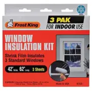 Frost King Window Insulation Kit,5.2 ft L,3.5 ft W V73/3H Frost King V73/3H