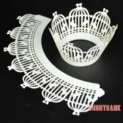 12 PCS Birdcage Muffin Cupcake Cases Wrappers Liner Wraps Party Wedding Decor