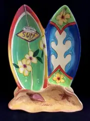 Surf’s Up Surfboard Design Chip & Dip Beach Theme Serving Entertainment Set NIB