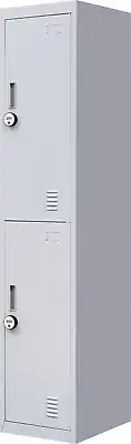 NNEDSZ Combination Lock 2-Door Vertical Locker for Office Gym Shed School Home S