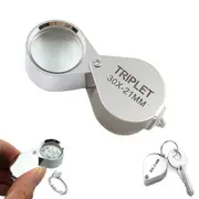 Pocket Jewellers Eye Loupe Magnifier Jewelry Magnifying Glass 30x 21mm Jeweler