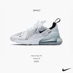 NIKE AIR MAX 270 WHITE 白 黑 慢跑鞋 編織 氣墊 避震 輕量 AH6789-100 IMPACT