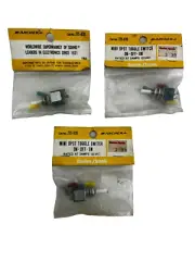 RADIO SHACK ARCHER DPDT SUBMINI CENTER-OFF TOGGLE SWITCH P/N: 275-0620 NEW (3)