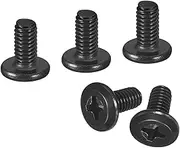 uxcell 25Pcs M4-0.7 x 8mm Flat Round Head Machine Screws, 304 Stainless Steel Phillips Drive Machine Screw, Full Thread, Black Oxide, Furniture Screw Connection Bolt Screw