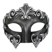 NEW Tom Foolery Lorenzo Silver/Black Eye Mask By Spotlight