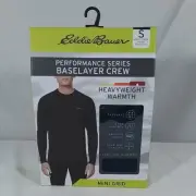 Men's Eddie Bauer Performance Series Baselayer Crew Denim Spacedye -VAR SZS-NIB