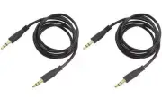2 Mr Dj ACMM3 3 Feet Cable 1/8" Mini TRS (Stereo) to 1/8" Mini TRS (Stereo)