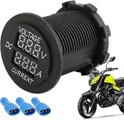 Digital Voltage Meter | Compact Digital Voltmeter,12-24V Led Display Precise Multifunctional Monitor for Motorcycles Cars Battery Testing Household Automotive Electrical Systems