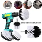 Drill Cleaning Brush Set Power Attachment Grout Tile Cleaner Scrub Home Car 4x