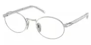 Prada PR B55V 1BC1O1 Men's Glasses Silver Size 49 - Private Health Rebate - Blue Light Block Available