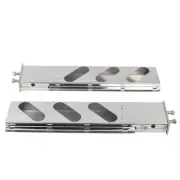Pair 30" Mud Flap Hangers Spring Loaded 2.5" Bolt Pattern Stainless Steel Chrome