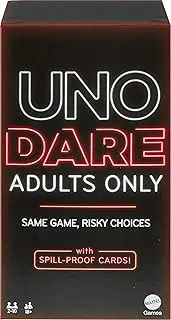 Mattel Games UNO Dare Adults Only Card Game for Game Night, Travel, Camping & Party