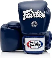 Fairtex Muay Thai Boxing Gloves BGV9 - Heavy Hitter Mexican Style - Minor Change Navy Blue 12 14 16 oz. Training & Sparring Gloves for Kick Boxing MMA K1