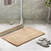 Soft Fluffy Chenille Non Slip Absorbent Bath Mats Washable Quick Dry Rugs