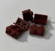 LEGO Parts - Dark Red Bracket 1 x 2 - 1 x 2, 99781, QTY 5