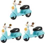 JECOMPRIS 3pcs Miniature Motorbike Model Retro Plastic Ornament for Home Decor Office Desktop Decoration Finger Bike Collectible for Motorbike Enthusiasts