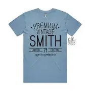 Men's Birthday T-Shirt, Premium Vintage T-Shirt, Personalised Birthday T-Shirt