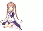 Anime outbreak company apron brown hair headdress Custom Playmat Mat Pad