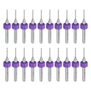 20pcs Micro PCB Drill Bits 0.85mm Tungsten Steel for CNC Engraving
