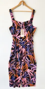 MISTER ZIMI Size 16 NWT $189 Eddie Jumpsuit In Tropic