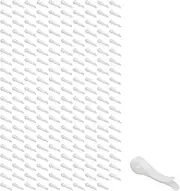 Dahszhi 200Pcs U Shape Clear Durable Plastic Alligator Clips Shirts Folding Ties Socks Pants Hold Garments in Place,White