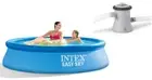 8FT INTEX Inflatable Swimming Pool Above Ground Backyard Portable + Filter Pump