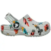 Crocs Unisex Toddlers Classic Race Cars Graphic Clogs Mirage/Multi (US C5-C10)
