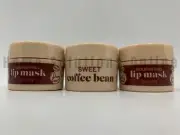 Bath & Body Works Sweet Coffee Bean Nourishing Lip Balm Chapstick Mask S/3 #4148