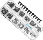 Mipcase Assorted Self Tapping Screws Carbon Steel Screws for Quick Installation with Pan Head Design for Projects and Household Repairs