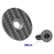 Bicycles Stem Cover Headset Top Caps Bike Carbon Fibre Bicycles Stem Caps