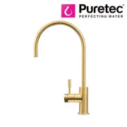 Puretec Kitchen Drinking Water Filter Tap - Goose Neck - DFU285 Brushed Gold