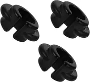 3pcs Hook Rod Stop Coat Hangers Paddle Board Accessories Hooks Closet Dividers for Clothes Closet Shelf Divider Clothing Dividers for Closet Black Polyurethane Generic
