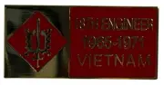 Pack of 24 18th Engineer 1965-1971 Vietnam Motorcycle Hat Cap Lapel Pin M-386