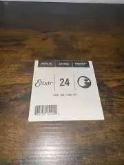 Elixir Anti-Rust 80/20 Bronze Nanoweb Coated Single Acoustic Guitar String .24