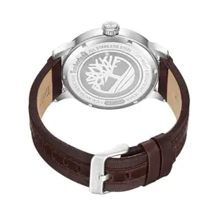 【Timberland】男錶 WESTERLEY系列腕錶 ReBOTL拼接皮帶-白/綠色46mm(TDWGN0029102)