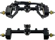 Car Front Rear Axle Set Upgrade Parts For Remote Control Rc Crawler Car Accessories 1/10 Axial S&cx24 Upgrade Parts Heavy Duty Brass Metal Portal Fr&on&t Rear Axle Metal Front Rear Axle Scale RC Car(R
