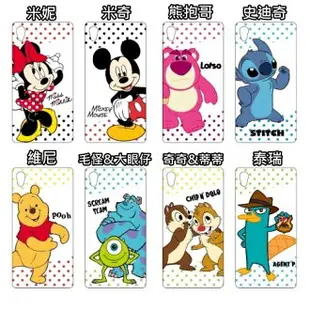 【Disney】HTC ONE M9 彩繪透明保護軟套