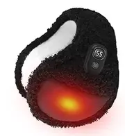 [Generic] Heated Ear Warmers, Running Earmuffs for Men in Winter - 3 Temperature Modes, Fleece Lining, Foldable Earmuffs for Cold Weather, Back Worn Earmuffs for Automatic Shut-Off, Single Attribute, Siehe