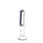 Bladeless Electric Fan Cooler Heater Air Cool Sleep Timer Remote Control