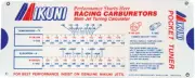 Mikuni Pocket Tuner Main Jet Jetting Tuning Calculator Carb Carburetor VM TM TMX