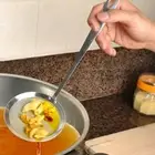 Net Scoop Colander Stainless Steel Useful Portable Metal Mesh Oil Filter Food